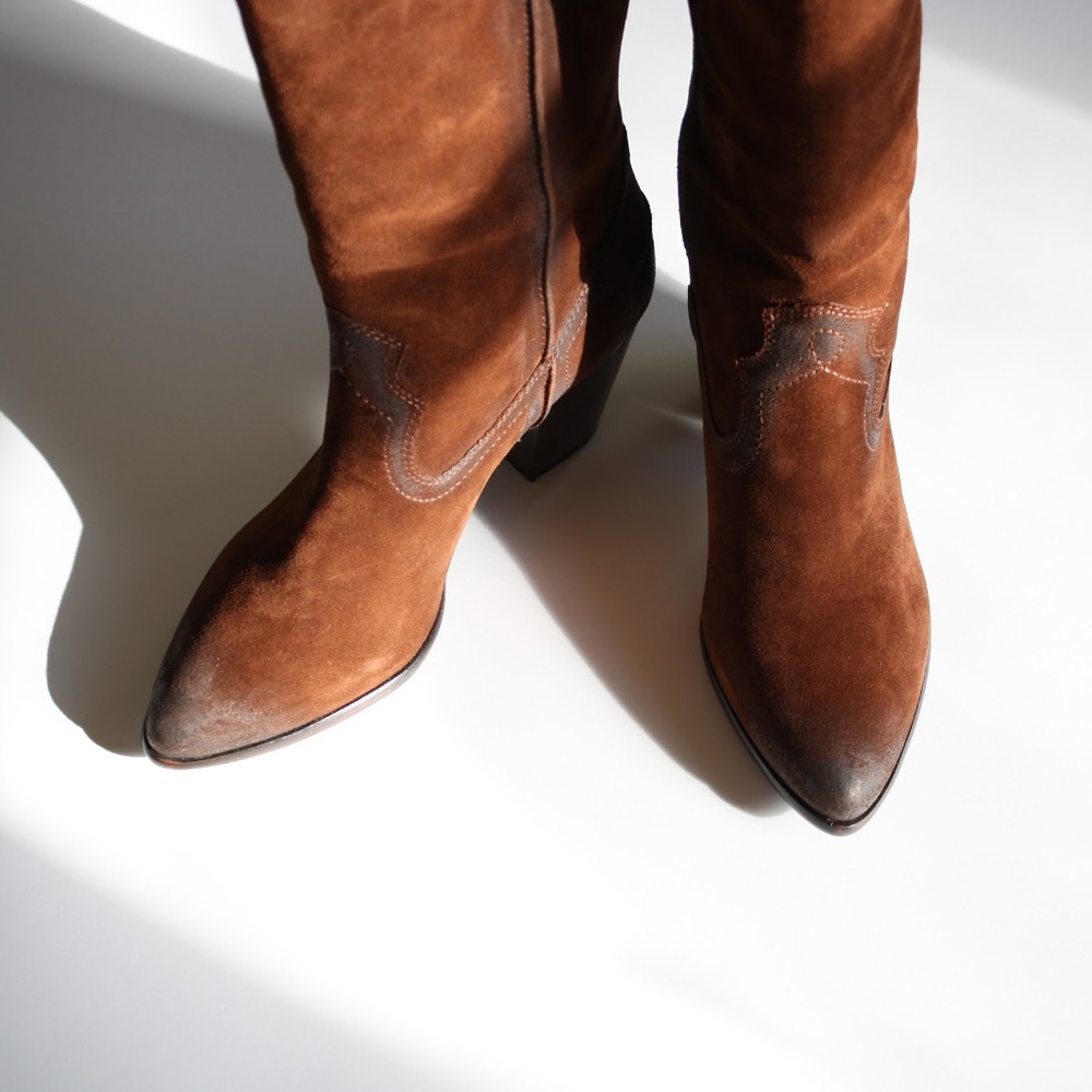 Frye Knee Length Renee Seam Tall Boot Women's Sz 10